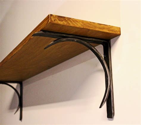 forged metal recailmed metal shelf bracket|hand forged shelf brackets.